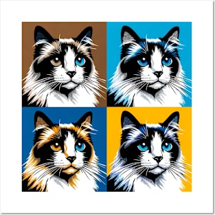 Snowshoe Pop Art - Cat Lovers Posters and Art